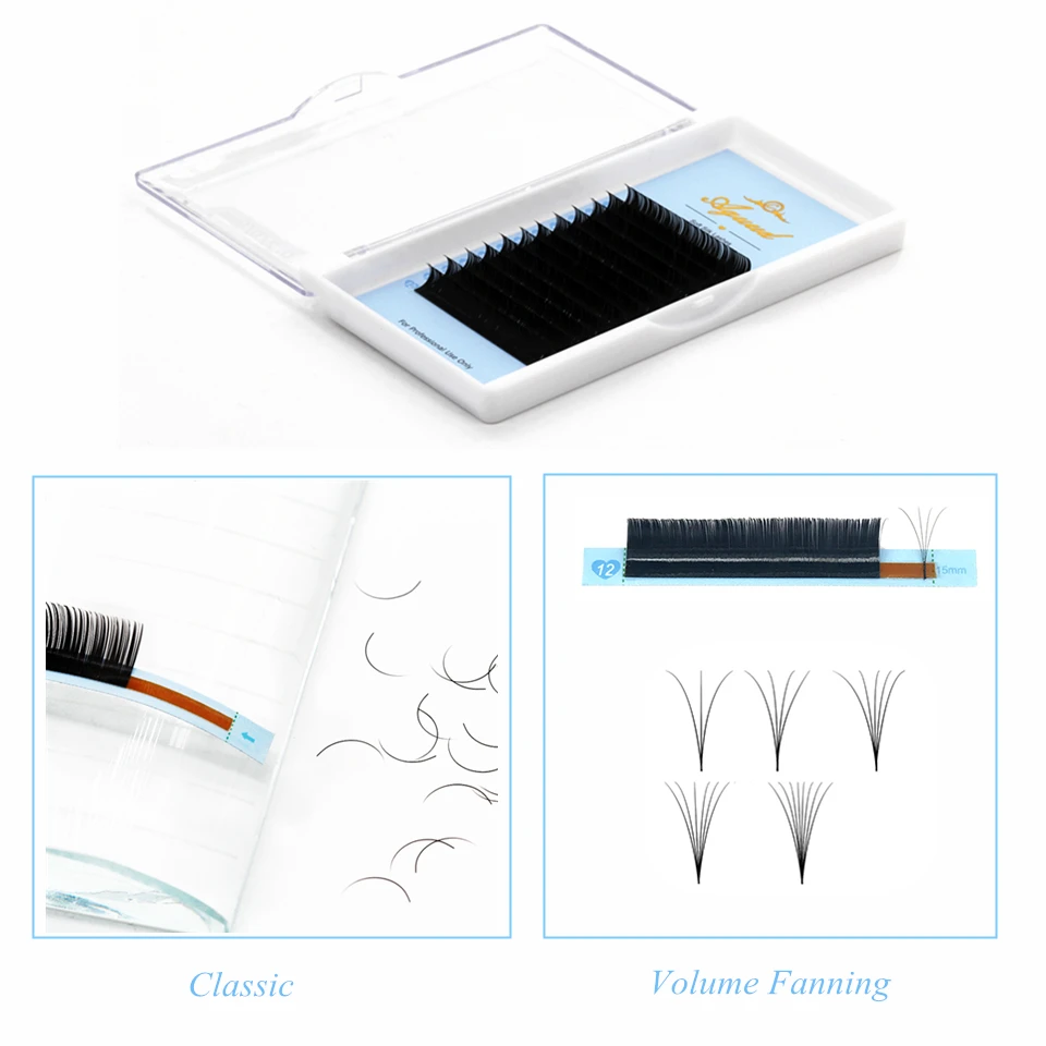 AGUUD 12 Rows Korea Silk False Mink Eyelashes Extensions Natural Soft Individual Eyelash Russian Volume Eye Lash Cilios AGUUD 12 Rows Korea Silk False Mink Eyelashes Extensions Natural Soft Individual Eyelash Russian Volume Eye Lash Cilios
