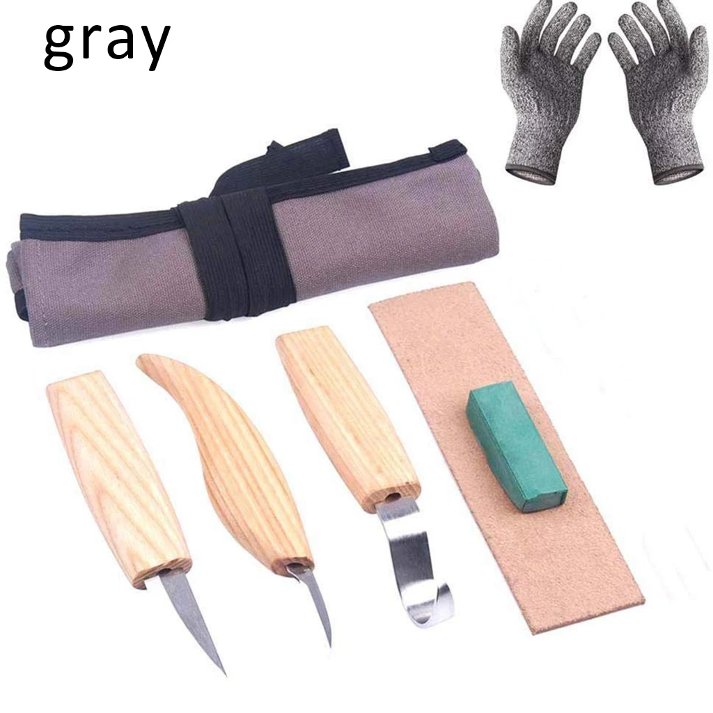 

2/5Pcs DIY Spoon Carving Woodcut Tools Wood Carving Knife Chisel Woodworking Cutter Hand Tool Set Peeling Woodcarving Sculptural