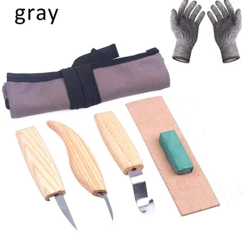 2/5Pcs DIY Spoon Carving Woodcut Tools Wood Carving Knife Chisel Woodworking Cutter Hand Tool Set Peeling Woodcarving Sculptural 6 pcs set hand carving tools chisel woodcut chip part costume for art knife seal cutting wood working tool free shipping