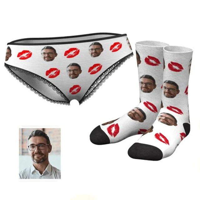 Lips Panties, Valentines Underwear, Kiss Panties, Sexy Panties
