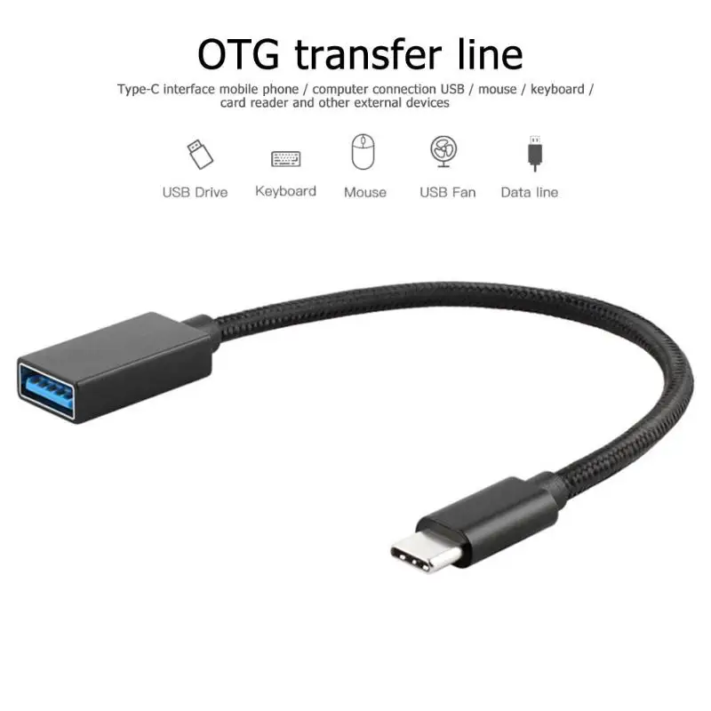 Прочный USB 3,1 OTG кабель износостойкий высокоскоростной USB 3,1 type-C OTG кабель USB-C мужчин и женщин USB 3,0 конвертер шнур