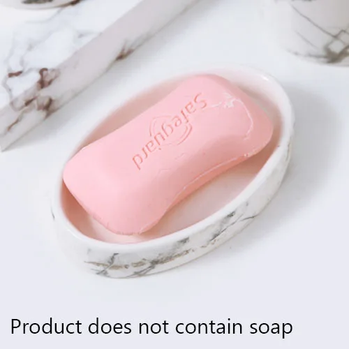 Soap Plate JINSERETA мраморный керамический диспенсер для мыла, пресс для суб-бутылки, мыльница, стакан для зубной щетки, домашние банные принадлежности для гостиницы, набор для декора - Цвет: Soap Plate