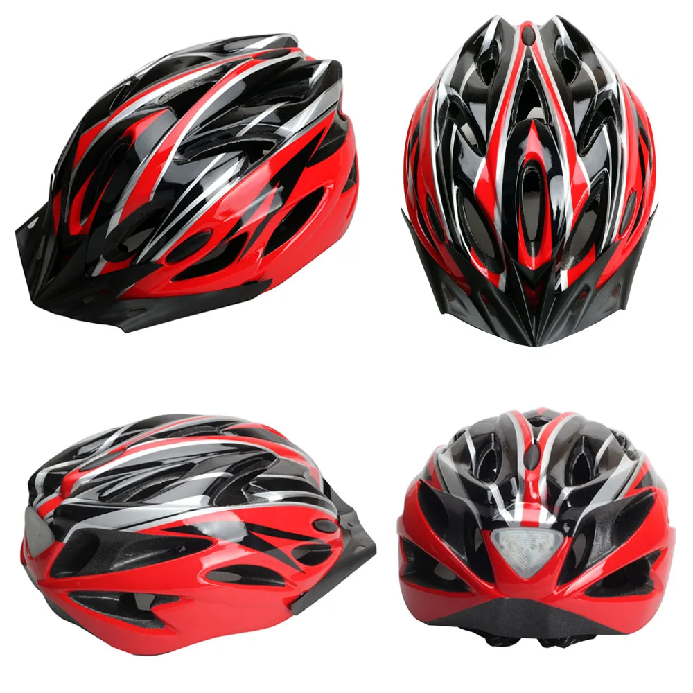 Ультралегкий велосипедный шлем EPS+ PC чехол MTB дорожный велосипедный шлем полностью формованный велосипедный шлем безопасная Кепка светодиодный защитный шлем