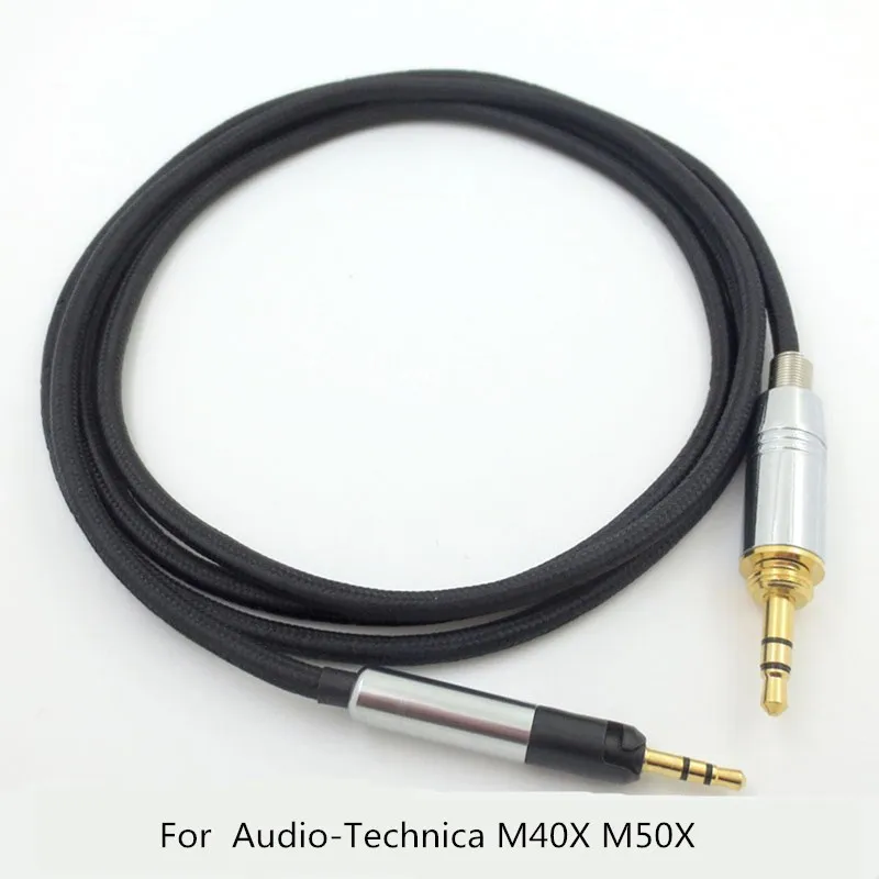 Replacement Audio Cable Jack Cord For Sennheiser HD518 HD558 HD598 M40X M50X Headphones upgrade Cord Headsets Wire Connecter