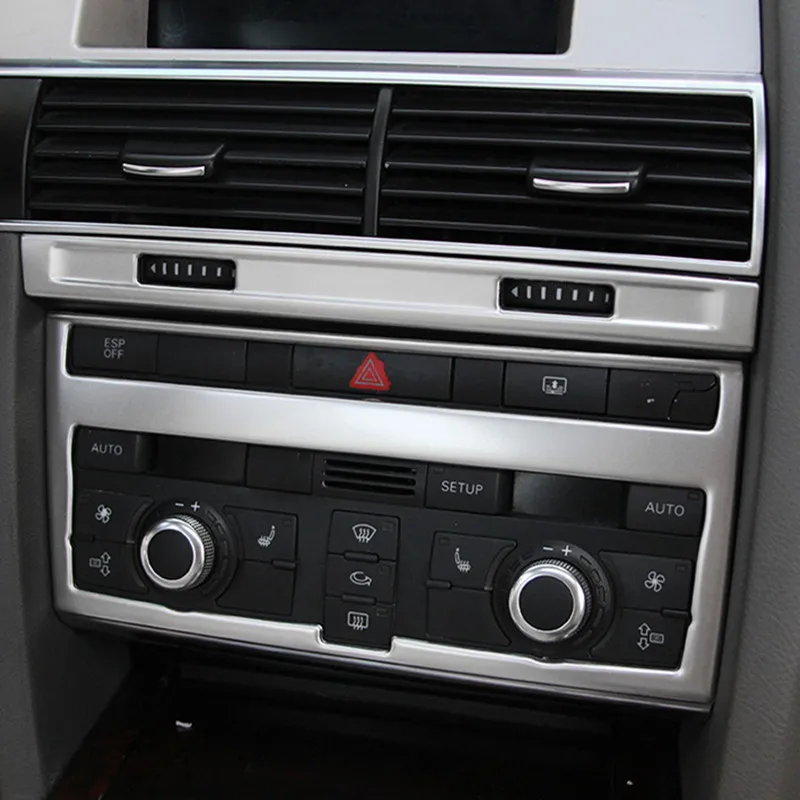 Центральная консоль Кондиционер Регулировка рамка отделка для Audi A6 2005 11