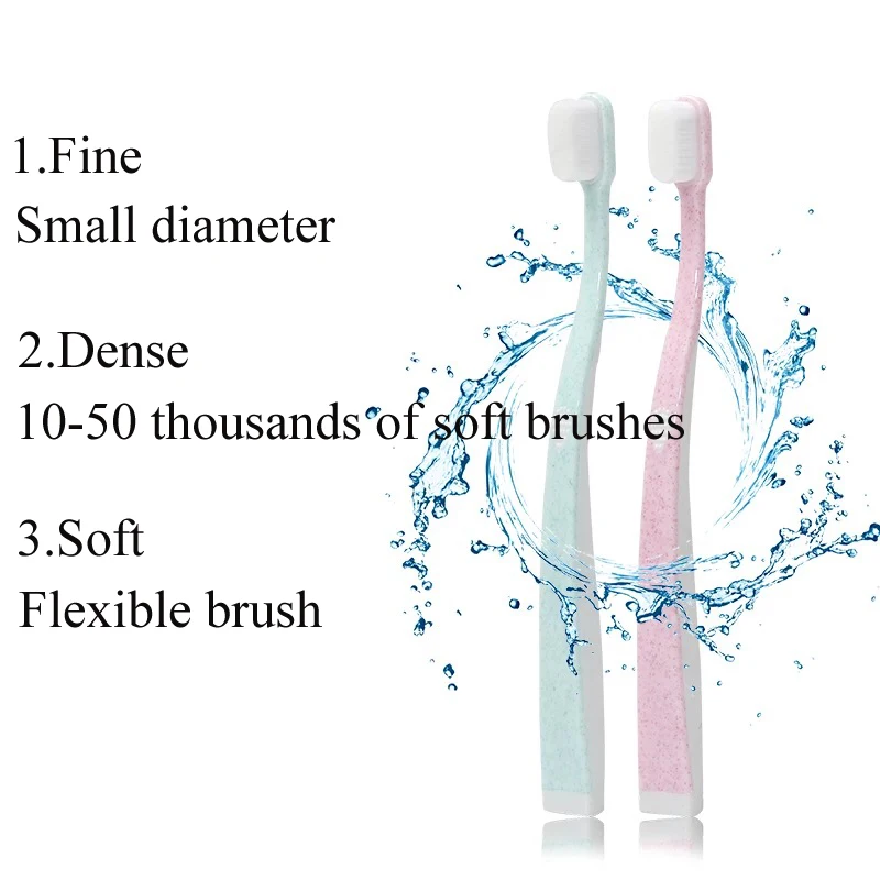 

1pc Adult Soft Toothbrush Portable Oral Cleaning Care Tools Protect Gums Tooth Brush Permanent Daily Necessities Soft Toothbrush