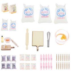 Sac de farine de Simulation pour maison de poupée, modèle de rouleau à pâtisserie, accessoires de cuisine, jouet pour décalcomanies de maison de poupée 