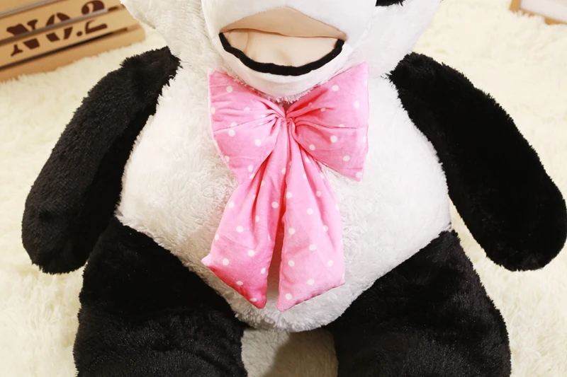 130-260 см милая детская большая гигантская панда Медведь плюшевая мягкая большая кукла с животными Джамбо Подушка-панда мультфильм прелестные куклы Подарки для девочек