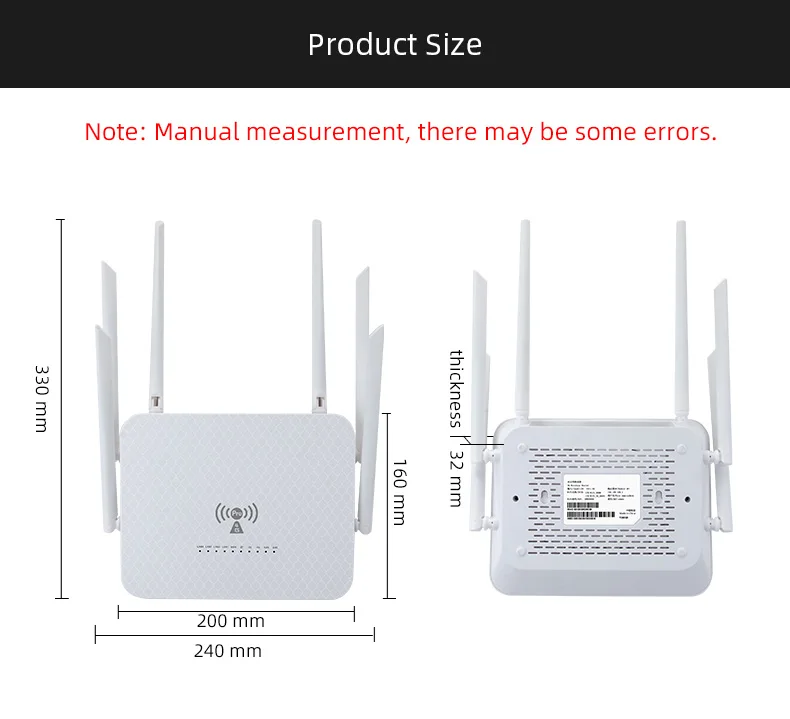 5G Router Wi-fi sem fio 1200Mbps 4G