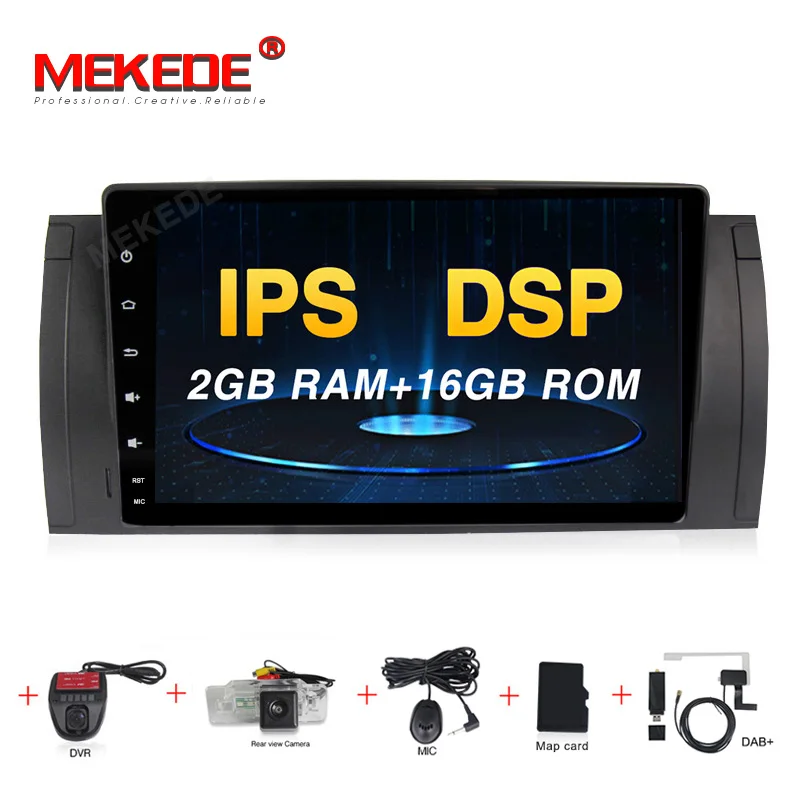 Excellent 4G LTE Android 9.0 ! 9Inch Car DVD Player Stereo System For BMW/E39/X5/M5/E53 Octa Cores 4GB RAM Wifi GPS Radio FM/AM Navigation 0