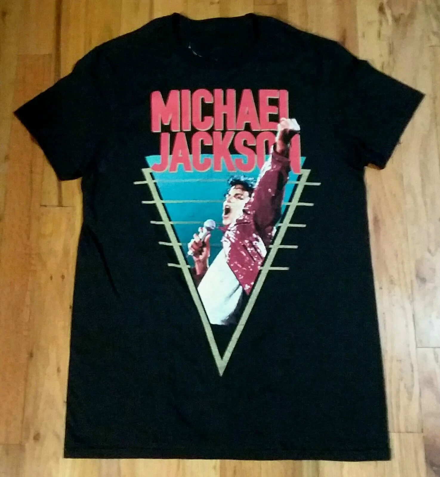 Футболка с изображением концерта Майкла Джексона. Летняя хлопковая короткий