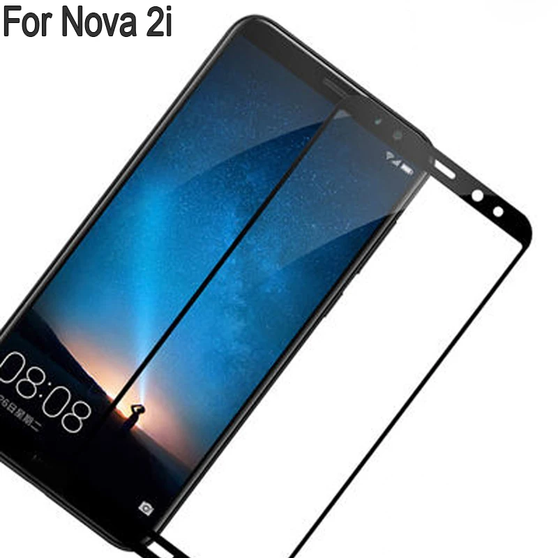 Изогнутая Защитная пленка для экрана Huawei Nova 2i закаленное стекло с полным