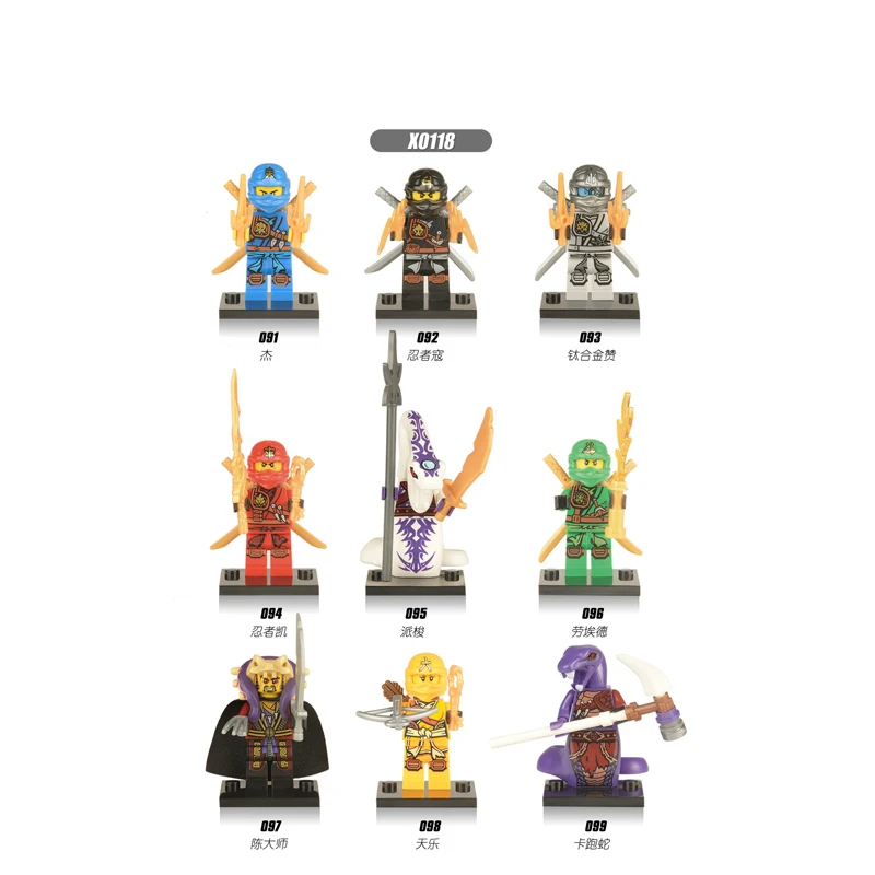 

Building Blocks Figures Pretty Cole Jay Lloyd Nya Skylor Zane Pythor Garmadon Bricks Collection Toys for Children Gifts X0118