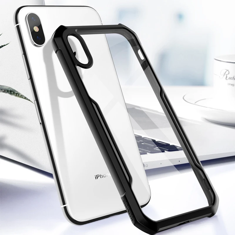 Для Apple Iphone X XS XR Max чехол Прозрачная мягкая прозрачная защита, подушка безопасности Чехол Подушка безопасности Бампер Дизайн Shookproof бизнес Xundd