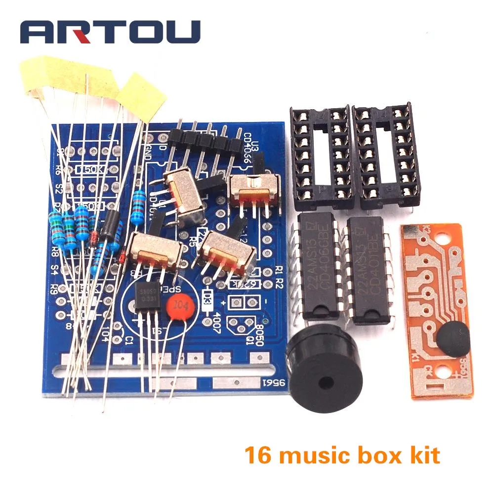 16 musik Box 16 Sound Box BOX 16 16 Ton Box Elektronische Modul DIY Kit