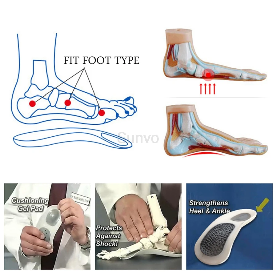 Ортопедические стельки для плоских поддержка свода стопы X/O ноги обувные колодки силиконовые стельки для Для мужчин Для женщин дышащий материал Ортопедическая подушка вставка подошвы для обуви