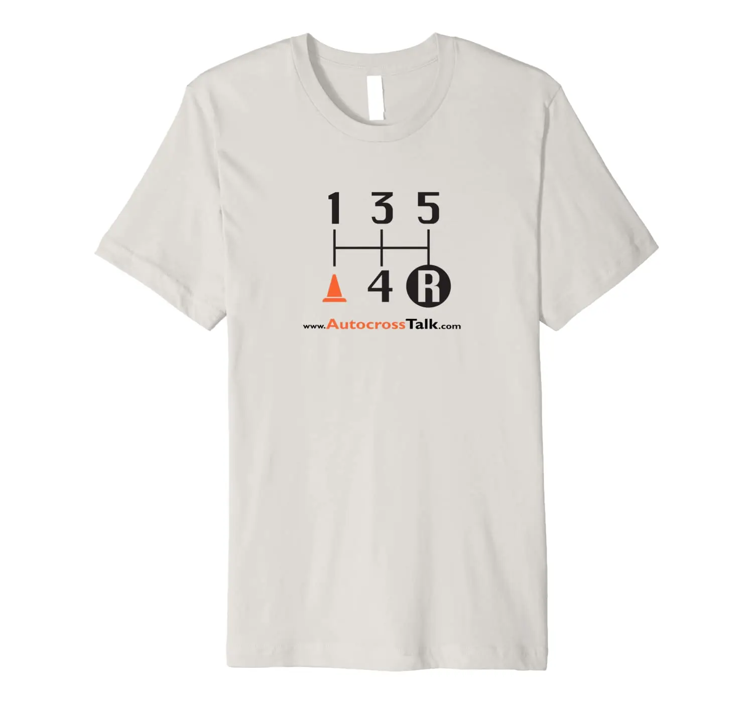 

Premium Autocross 5 Speed Reverse Right Cone shirt