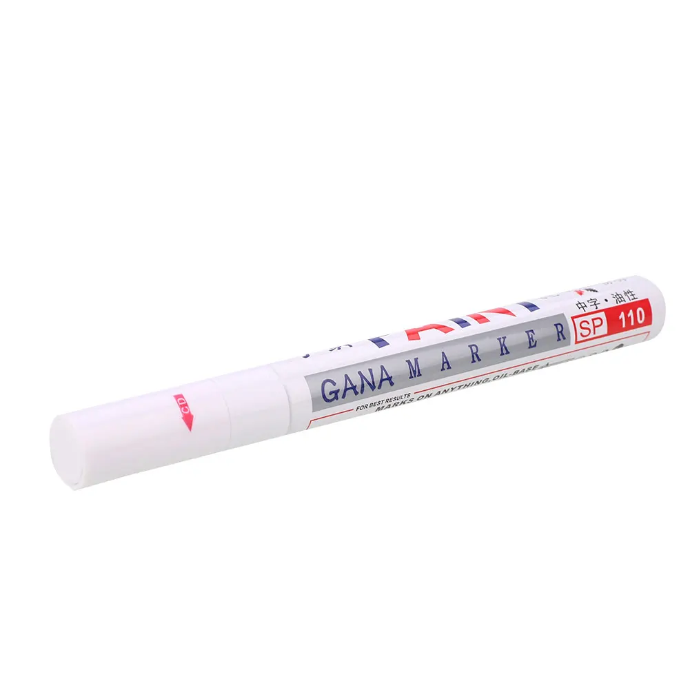 Ручка для ремонта царапин ручка для ремонта автомобиля маркер шина Перманентный водонепроницаемый резиновый удалитель краски маркер ручка протектора металла - Цвет: White