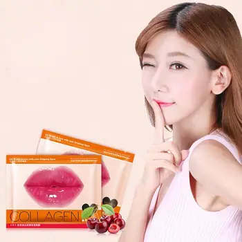 

5PC Crystal Collagen Lip Filler Mask Honey Essence Lip Mask Pads Moisture Anti Age Wrinkle Patch Exfoliating Gel Lip Care