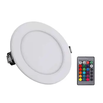 

5/10W 16 Color RGB Remote Control Downlight RGB Ceiling Light Remote Control Lamp Indoor Lamp Wall Lamp Recessed Lamp
