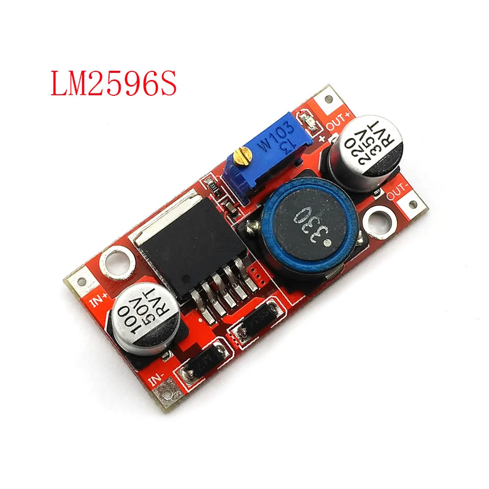 

LM2596S DC-DC 3.6-46V 3A adjustable step-down power Supply module With reverse connection protection 5V voltage regulator