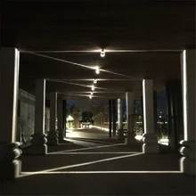 Открытый водонепроницаемый 9 Вт светодиодный настенный светильник 360 градусов освещение потолочный светильник подкладка двери коридора двери окна освещение линии лампа рамка l