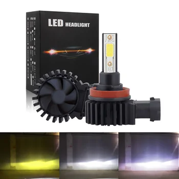 

2pcs Car led H4 H1 H3 H7 H11 H8 H9 9005 HB3 9006 HB4 Led Headlight Bulb 72W 8000LM Car Styling 3000K 6000K 10000K Led Auto Bulbs