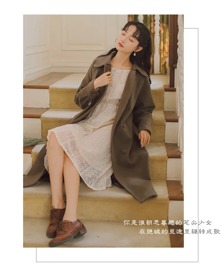 new fashion women's clothing Long sleeve wool coat coats and jackets women