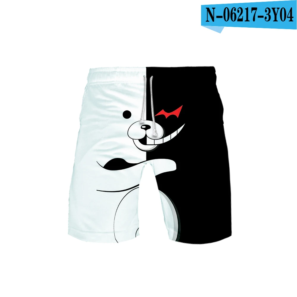 Monokuma 3D пляжные шорты мужские эксклюзивные модные летние повседневные шорты модные хип хоп Короткие 3D Брюки пляжная одежда 6XL - Цвет: 7