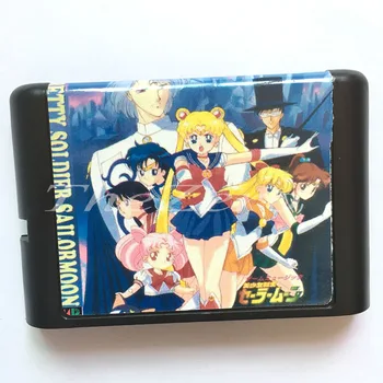 

Pretty Soldier Sailor Moon EU/JAP Shell for 16 bit Game Card for Genesis System for Sega Mega Drive