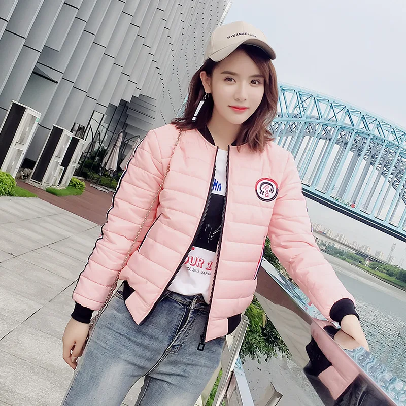 

Man [M305 Figure Photo] Korean-style Students Loose Autumn And Winter Female Short Cotton Overcoat Baseball Cotton-padded Clothe
