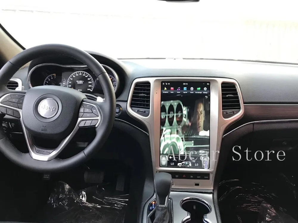 13,6 ''Tesla стиль Android 8,1 автомобильный dvd-плеер gps навигация для JEEP Grand Cherokee 2011- стерео радио CARPLAY ips PX6 HDMI