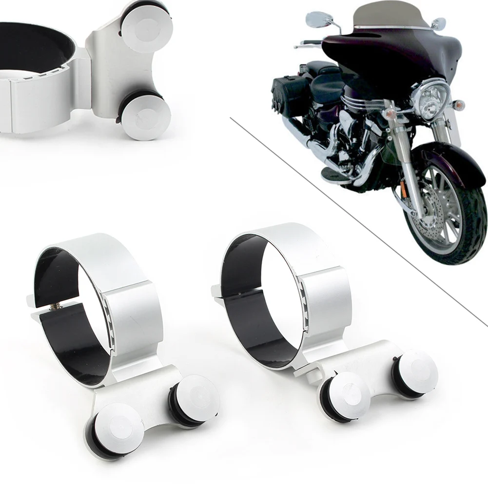 

2Pcs Motorbike Fork Deflectors Mounting Hardware Kits for Honda Kawasaki Yamaha Suzuki Universal