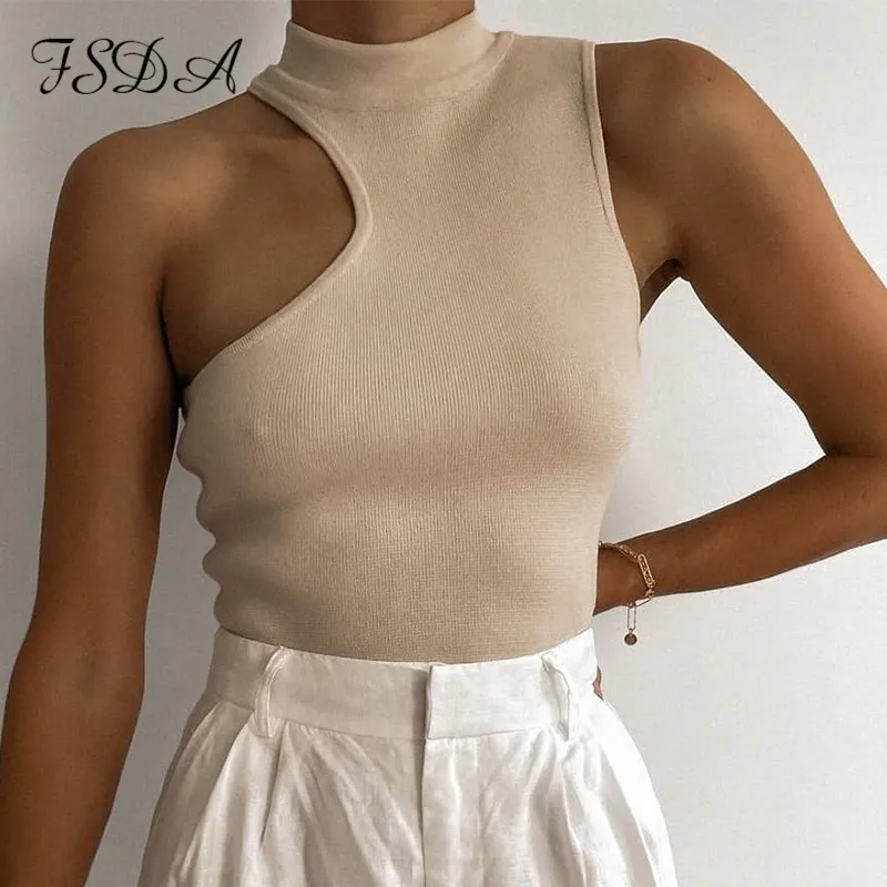 cropped brown turtleneck