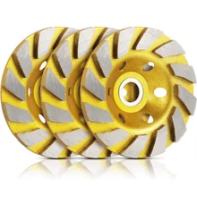 Moulin à disque Turbo en diamant pour le sable des murs et des sols, 3 pièces