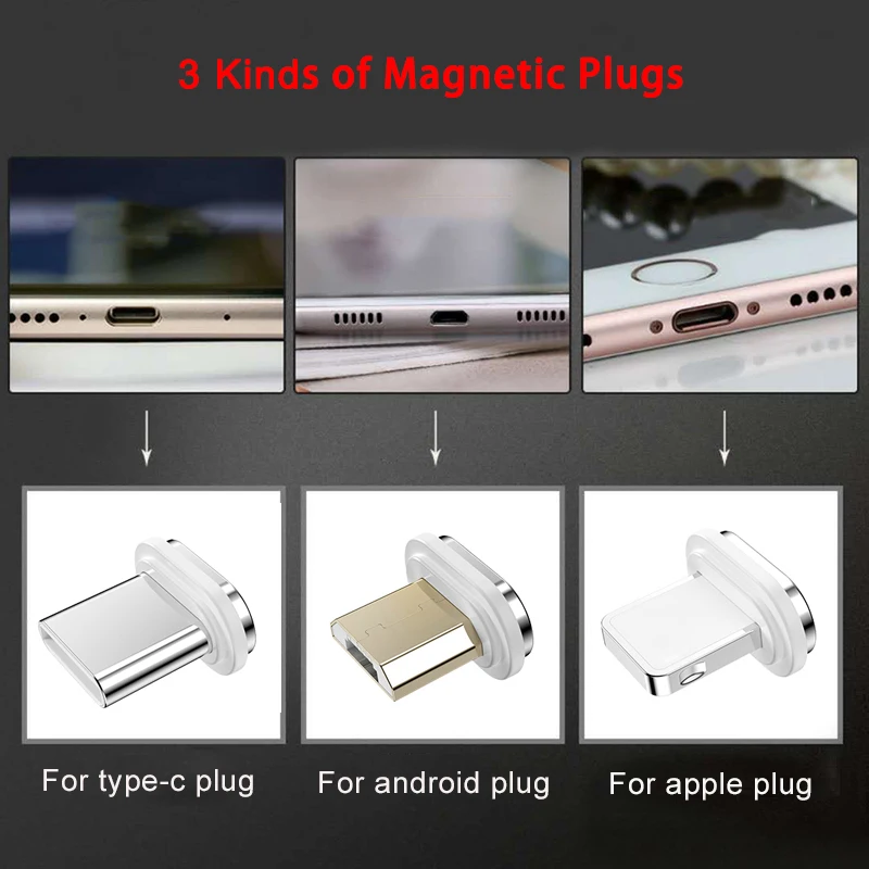 Магнитный кабель 10-го поколения для быстрой зарядки адаптер для iPhone XS MAX XR SAMUSNG HUAWEI XIAOMI Magnet charger конвертор