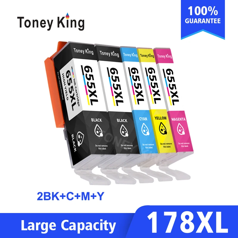 5 шт. совместимый с HP655 для HP 655 HP655XL 655XL чернильный картридж Deskjet 3525 4615 4625 5525 6520 6525 6625