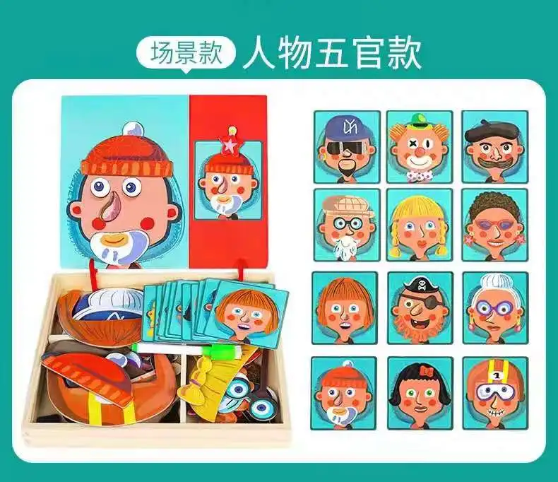 Игрушки «сделай сам», головоломка для изменения эмоций, игрушки 30 см* 30 см, креативные детские развивающие игрушки для детей, обучающий Забавный набор - Цвет: Human body