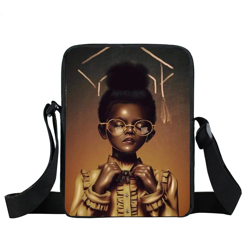 xkbafroboys10 Afro science/мини-сумка-мессенджер с принтом для мальчиков и девочек, афроамериканцы, коричневые женские сумки, Детская плечевая сумка, детские сумки через плечо - Цвет: xkbafroboys10