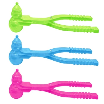 

Snowman Shaped Snowball Maker Clip Children Outdoor Winter Snow Sand Mold Tool Toy Easy to Use Hogard