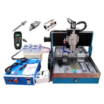 

LY 6040L CNC Machine1.5KW 2.2KW Metal Engraving Wood Aluminum Milling Router With Linear Guideway Steel Table