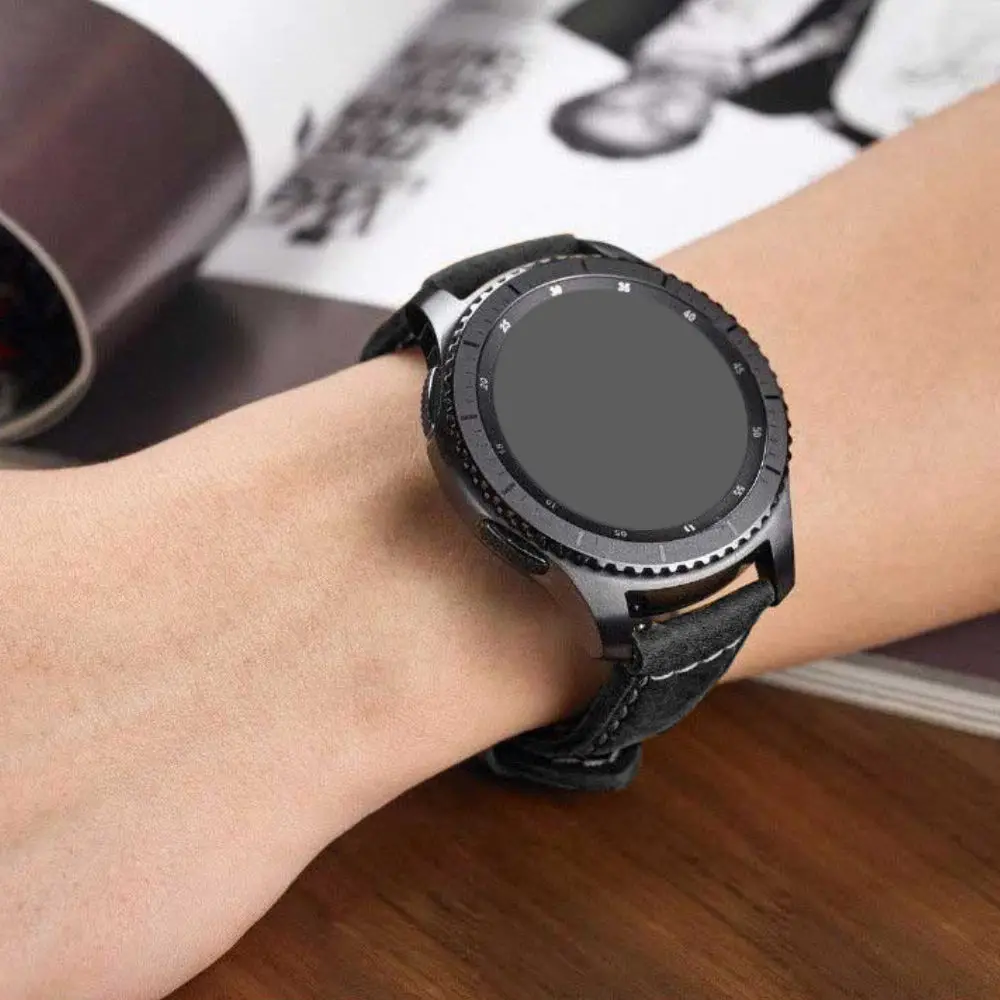 Универсальный ремешок для часов 22 мм из натуральной кожи для Garmin Fenix6/Fenix6 pro