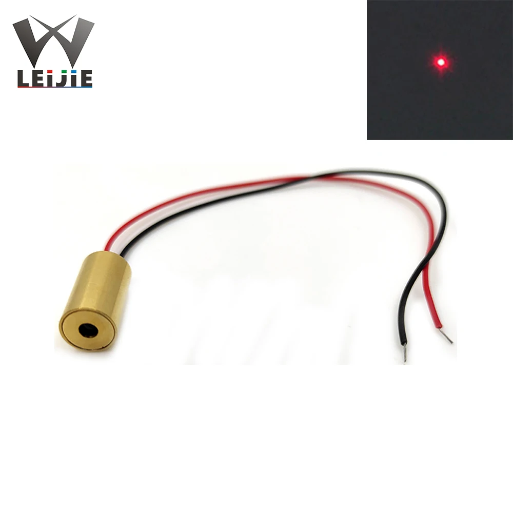 Laser Module 5V Cross Line Dot MINI 650nm 5mW 9mm Red Laser Head Laser Positioning Lamp Semiconductor LED LD Module