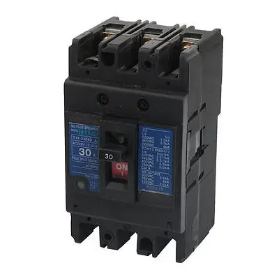 

30A AC 220V 600V Ui 3 Pole MCCB Moulded Case Circuit Breaker NF50-SP