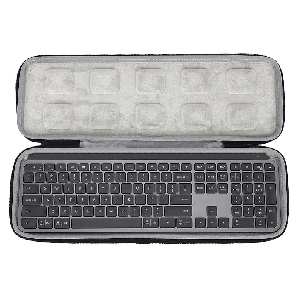 

Keyboard Storage Case Portable Mouse Box Waterproof EVA Hard Storage Mouse for Logitech Mx Keys Case Advanced Wireless Keyboard