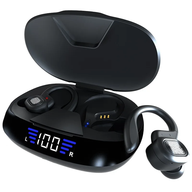 Наушники вкладыши TWS Bluetooth наушники с микрофонами Спорт Ушные крючки