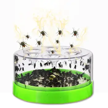 

Reusable Clear Green Fly Catcher Flies Killer Attractants Included Bait Fly Trap