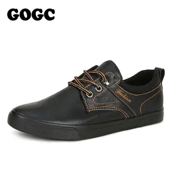 

GOGC Leather Shoes krassovki kedy Casual slipony loafers krasovki men Spring Men's Shoes canvas shoes summer sneakers men G763