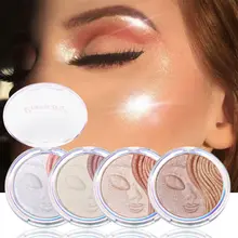 Двухцветная высокоглянцевая Запеченная пудра для лица Highlighter пудра долговечная осветляющая макияж эффекты