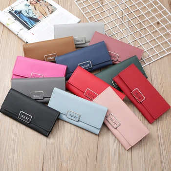 

Wallet Women Leather Luxury Card Holder Clutch Casual Women Wallets Zipper Pocket Hasp Ladies Wallet Female Purse